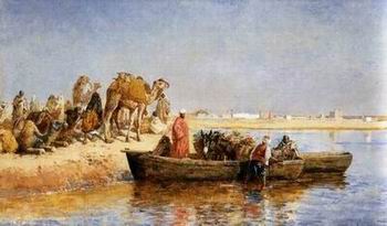 Arab or Arabic people and life. Orientalism oil paintings  280